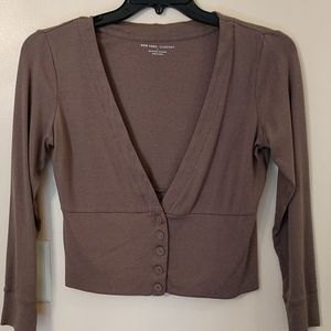 New York & Company Sweater Crop Top